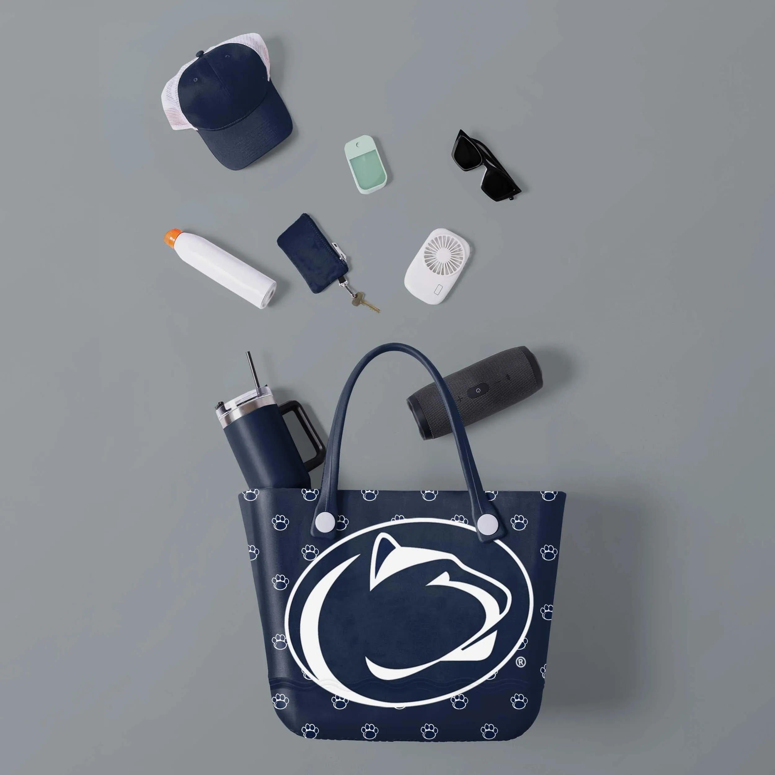 Penn State Nittany Lions Big Logo Mini Print Tailgate Tote Bag