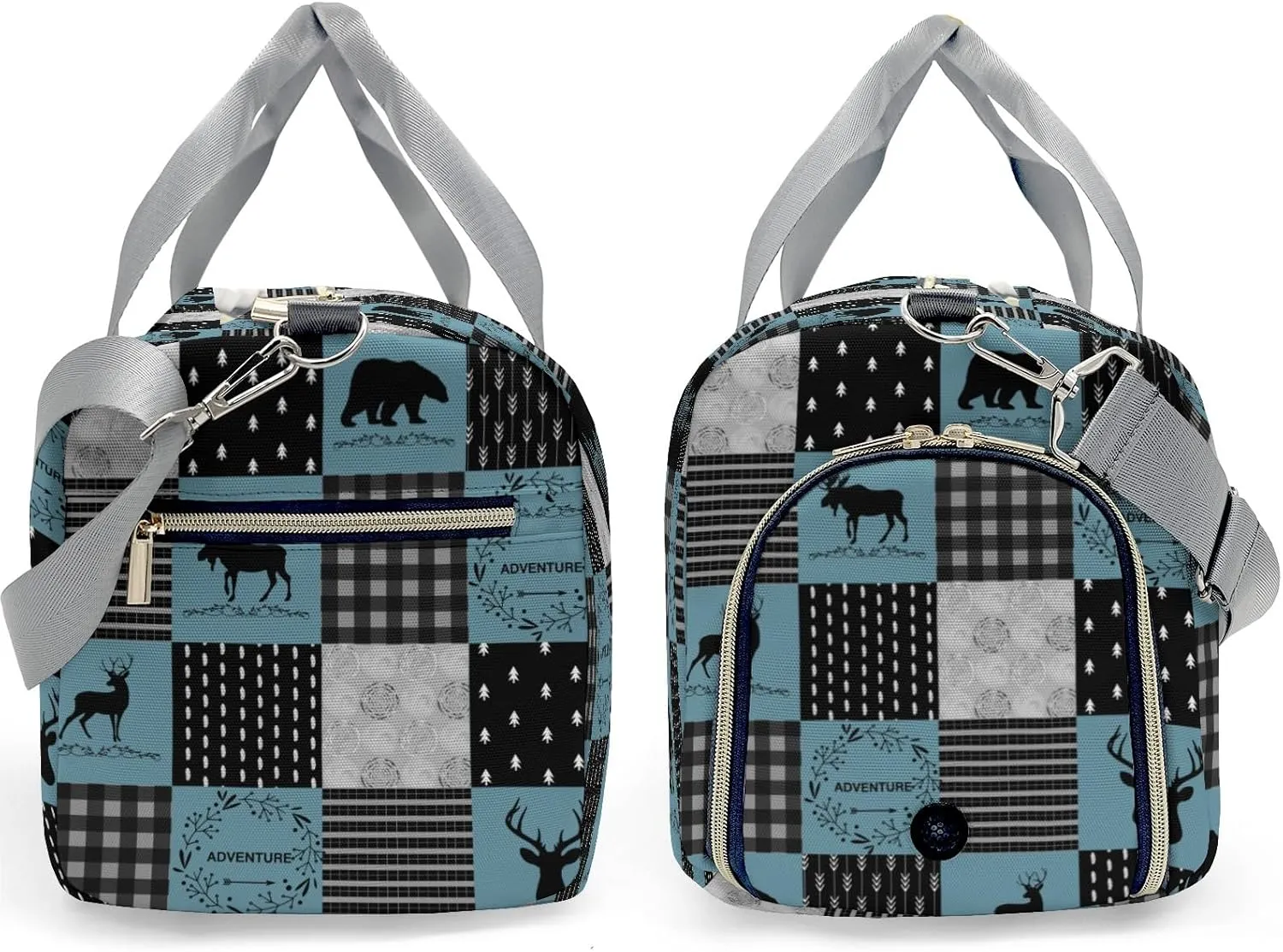 Personalized Duffel Bag Adventure Wild One Deer Bear Luxury on the Go: High-End Travel Bags for Sophisticated Travelers