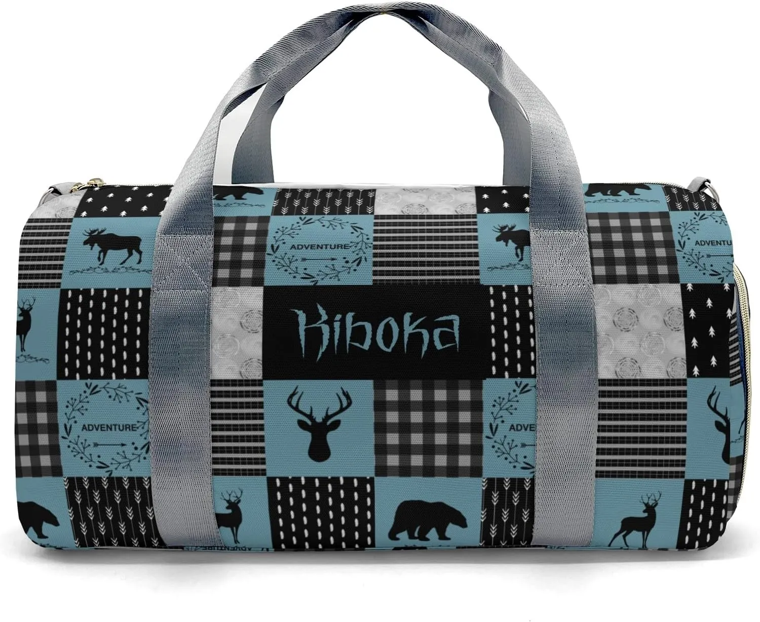 Personalized Duffel Bag Adventure Wild One Deer Bear Luxury on the Go: High-End Travel Bags for Sophisticated Travelers