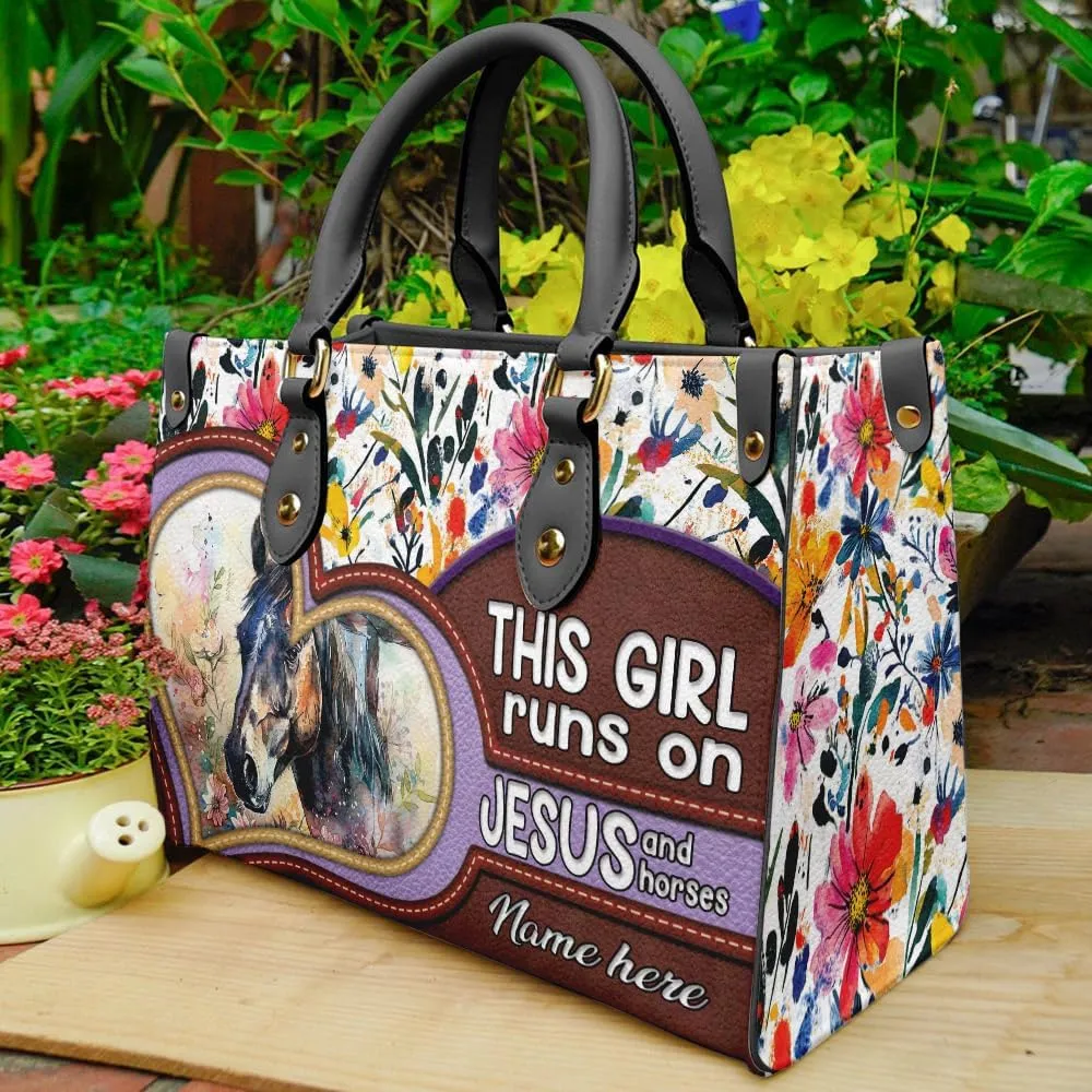 Personalized Leather Handbag for Women, Custom Name Bag, Mother's Day, Birthday, Christmas Gifts, Christian Faith Bags
