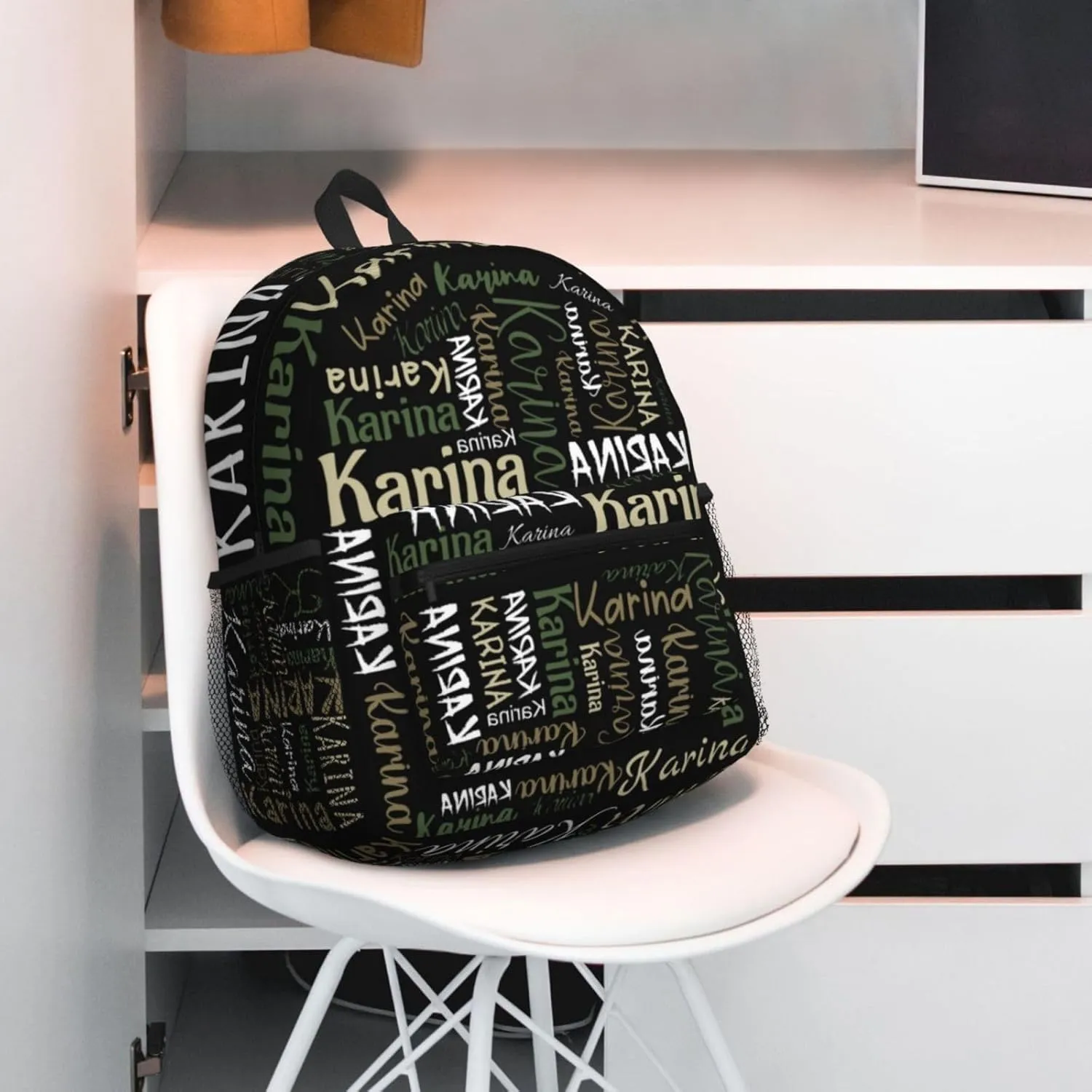 Personalized Name Large Capacity Backpack Custom Daypack Bag Shopping Picnic Customized Shoulder Bag Casual Daypack For Man Woman Kids