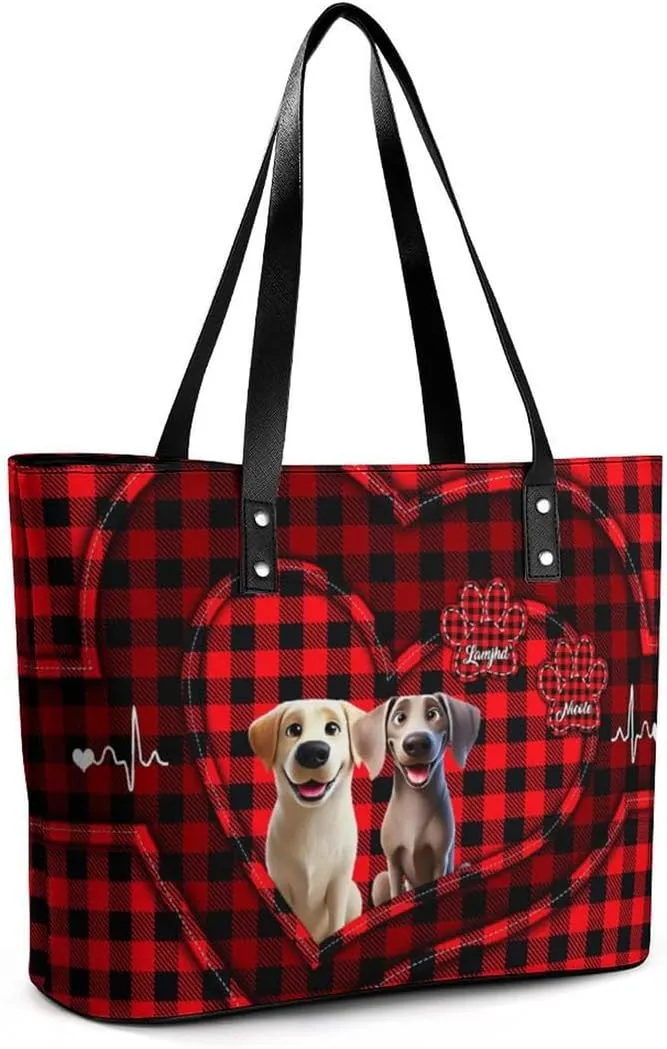 Personalized Shoulder Bag Custom Names Mothers Day Handbag Large Capacity Handbag Gift for Grandmother Mom Mother