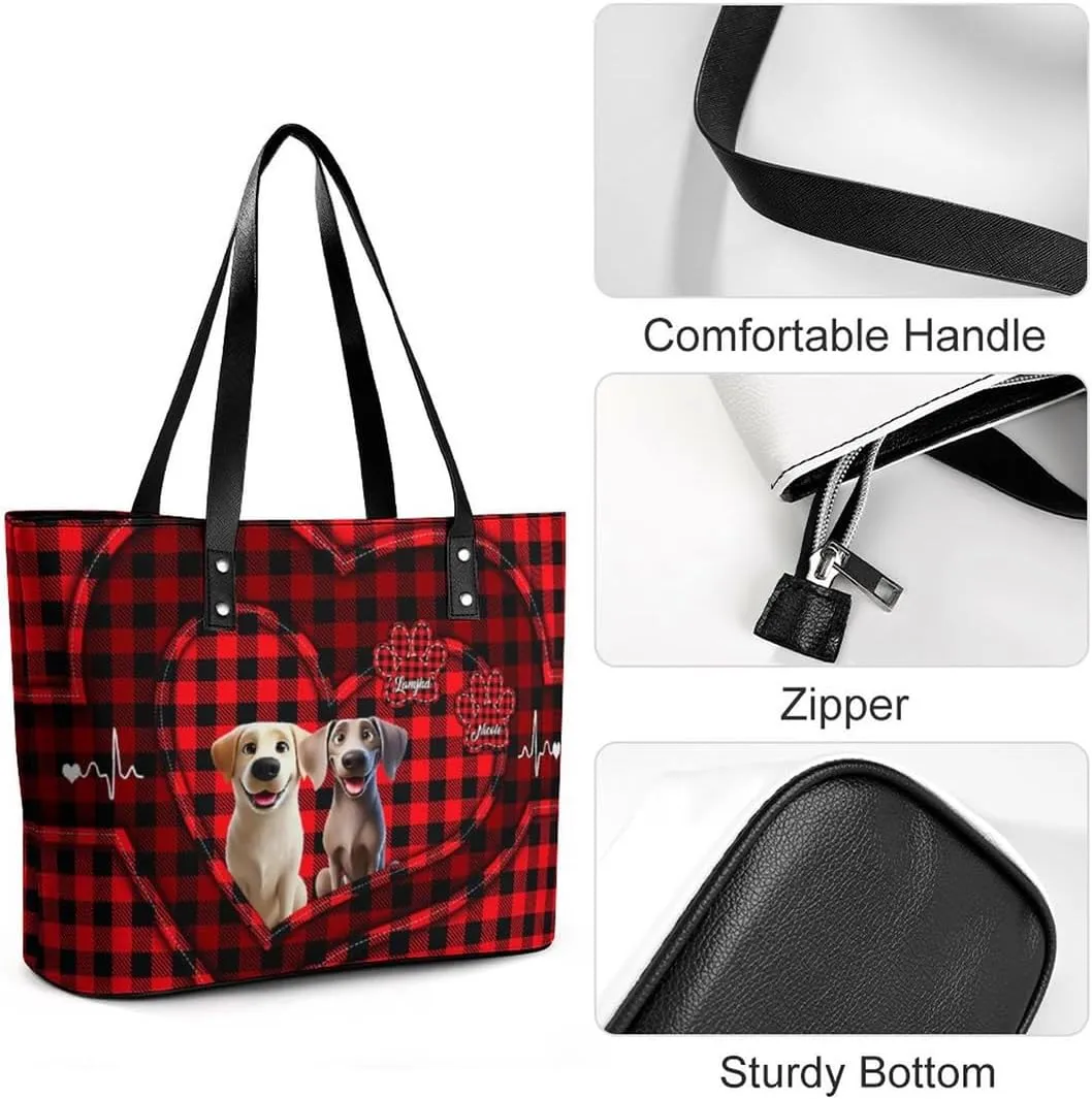 Personalized Shoulder Bag Custom Names Mothers Day Handbag Large Capacity Handbag Gift for Grandmother Mom Mother