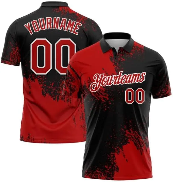 Personalized Team Name, Custom Jersey, Gold Black-White 3D Pattern Design Abstract Brush Stroke