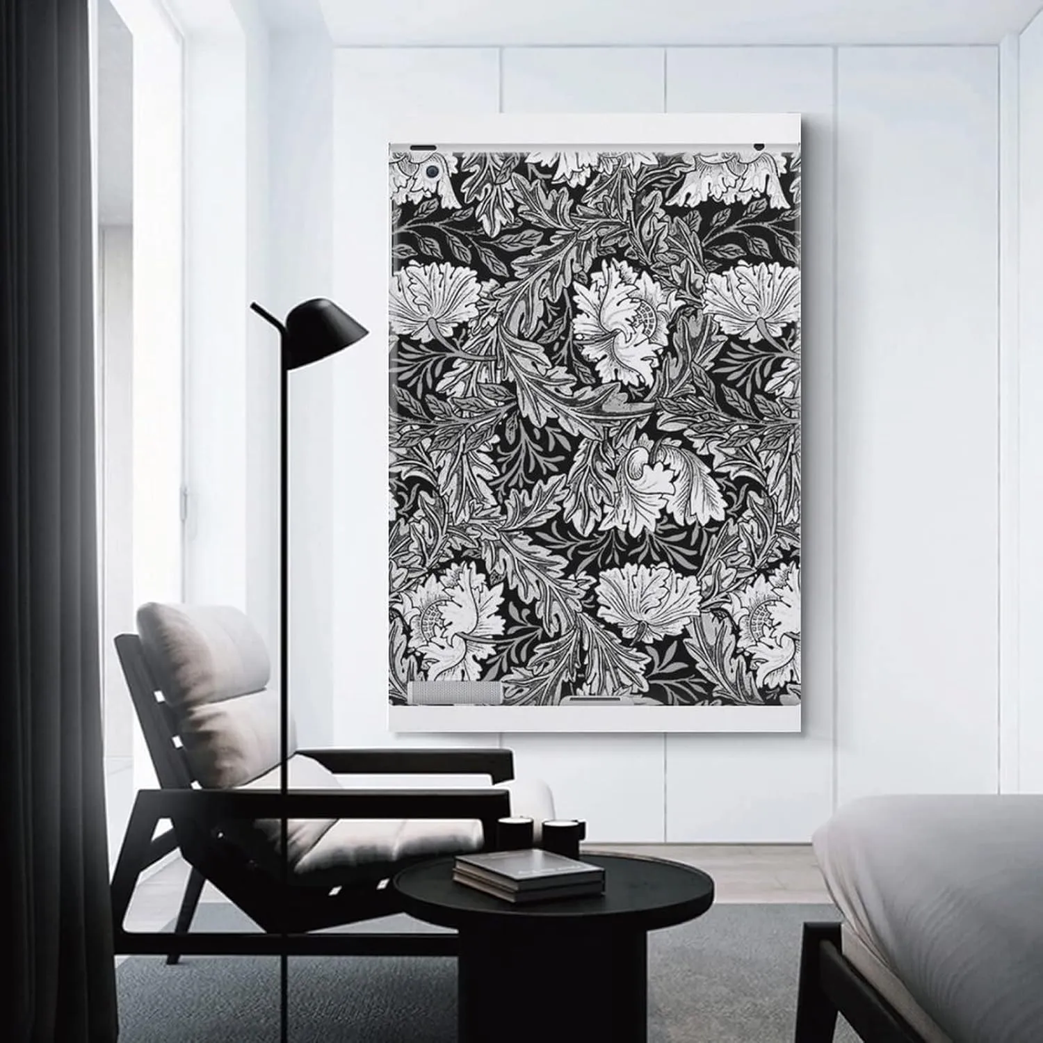 PICHU William Morris Posters Artist Artistic Photo Black And White Flowers Canvas Wall Art Prints Poster Gifts Photo Picture Painting Posters Room Decor Home Decorative 12x18inch(30x45cm)