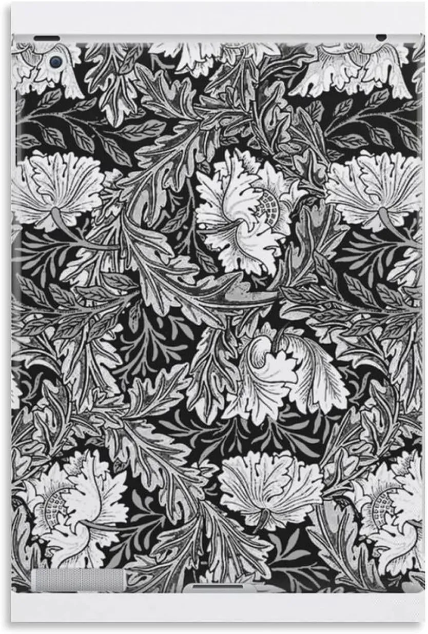 PICHU William Morris Posters Artist Artistic Photo Black And White Flowers Canvas Wall Art Prints Poster Gifts Photo Picture Painting Posters Room Decor Home Decorative 12x18inch(30x45cm)