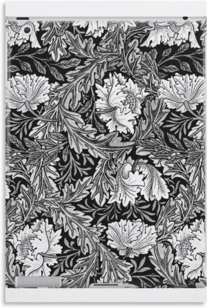 PICHU William Morris Posters Artist Artistic Photo Black And White Flowers Canvas Wall Art Prints Poster Gifts Photo Picture Painting Posters Room Decor Home Decorative 12x18inch(30x45cm)