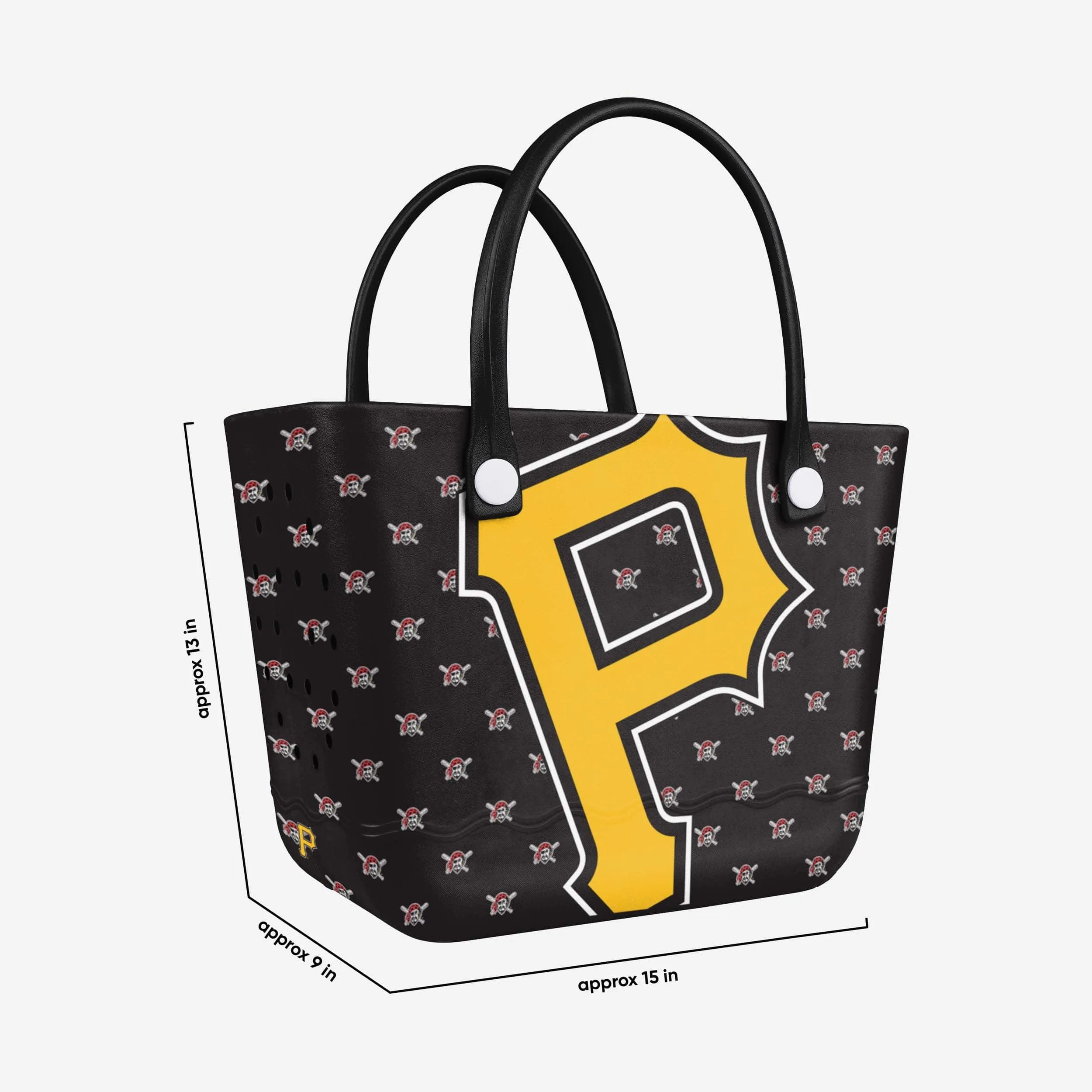 Pittsburgh Pirates Big Logo Mini Print Tailgate Tote Bag