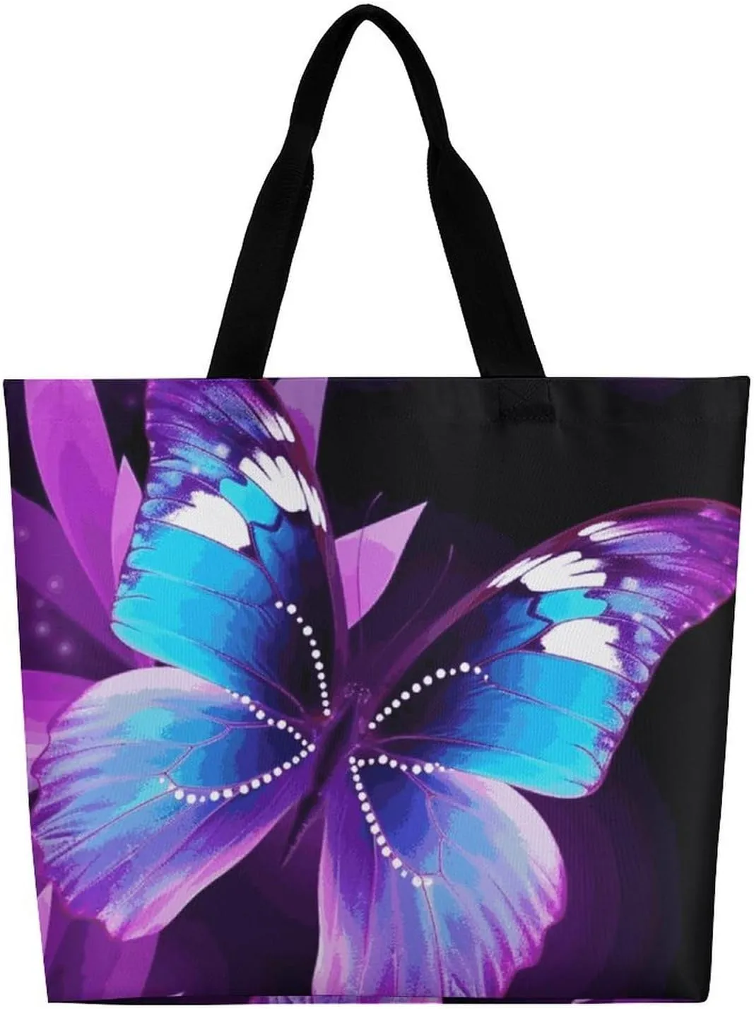 Poker Tournament Tote Bag for Women Reusable Grocery Shoulder Bags Shopping Bag for Travel, Groceries