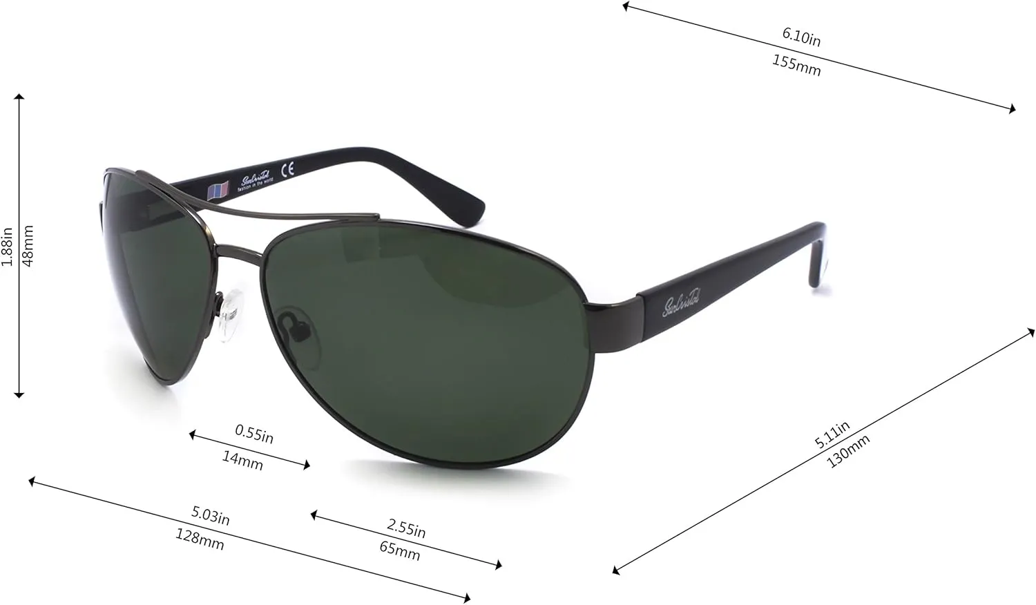Polarized Sunglasses for Women Men UV400 Classic Metal Sun Glasses UV Protection Driving Sun Glasses