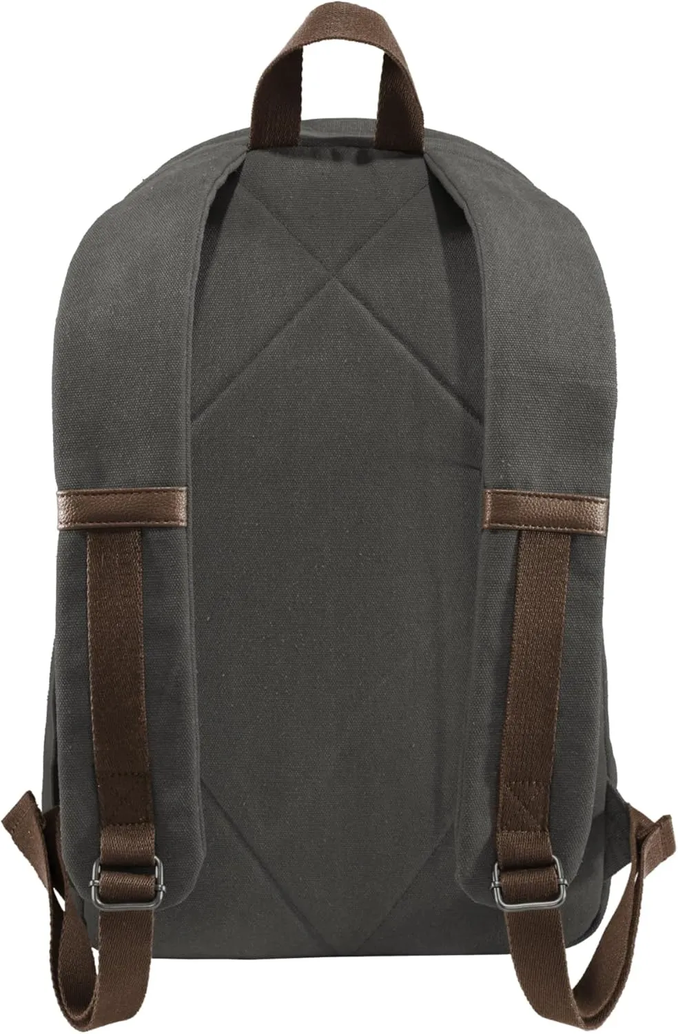 Port Authority Cotton Canvas Backpack. BG210, Dark Smoke Grey, OSFA
