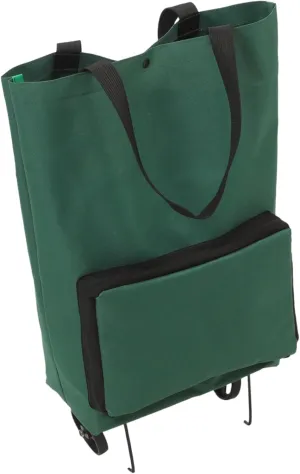 Portable Shopping Trolley Bag Large Shopping Bag Collapsible Design Storage Pouch
