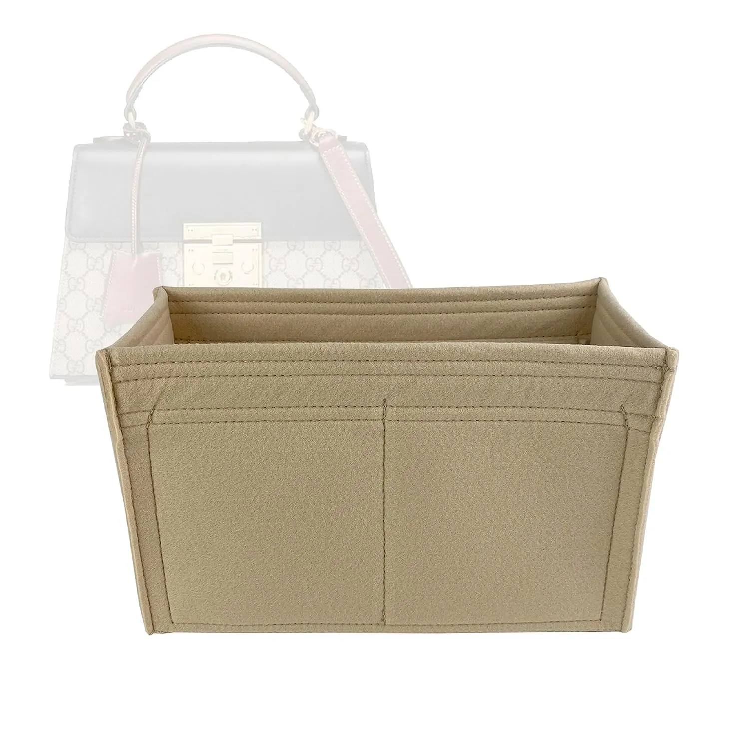 Premium Bag Organizer for Gucci Padlock Small Top Handle GG Supreme (453188) [Bag Length: 28cm] (Handmade/20 Color Options)