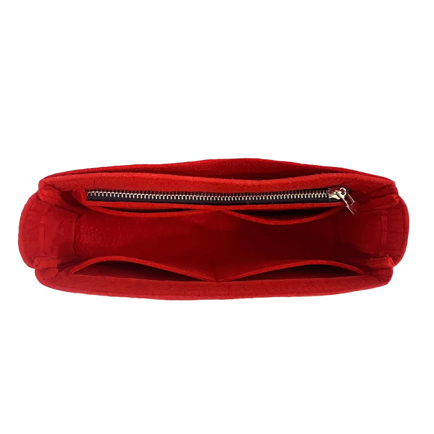 Premium Purse Organizer fits Kate Reversible Bag Organizer, Kate Reversible Bag Insert, Handmade 2mm Premium Felt Snug Sturdy Fit with Gold Zipper (For Medium Kate Reversible, Tea)