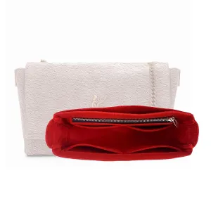 Premium Purse Organizer fits Kate Reversible Bag Organizer, Kate Reversible Bag Insert, Handmade 2mm Premium Felt Snug Sturdy Fit with Gold Zipper (For Medium Kate Reversible, Tea)