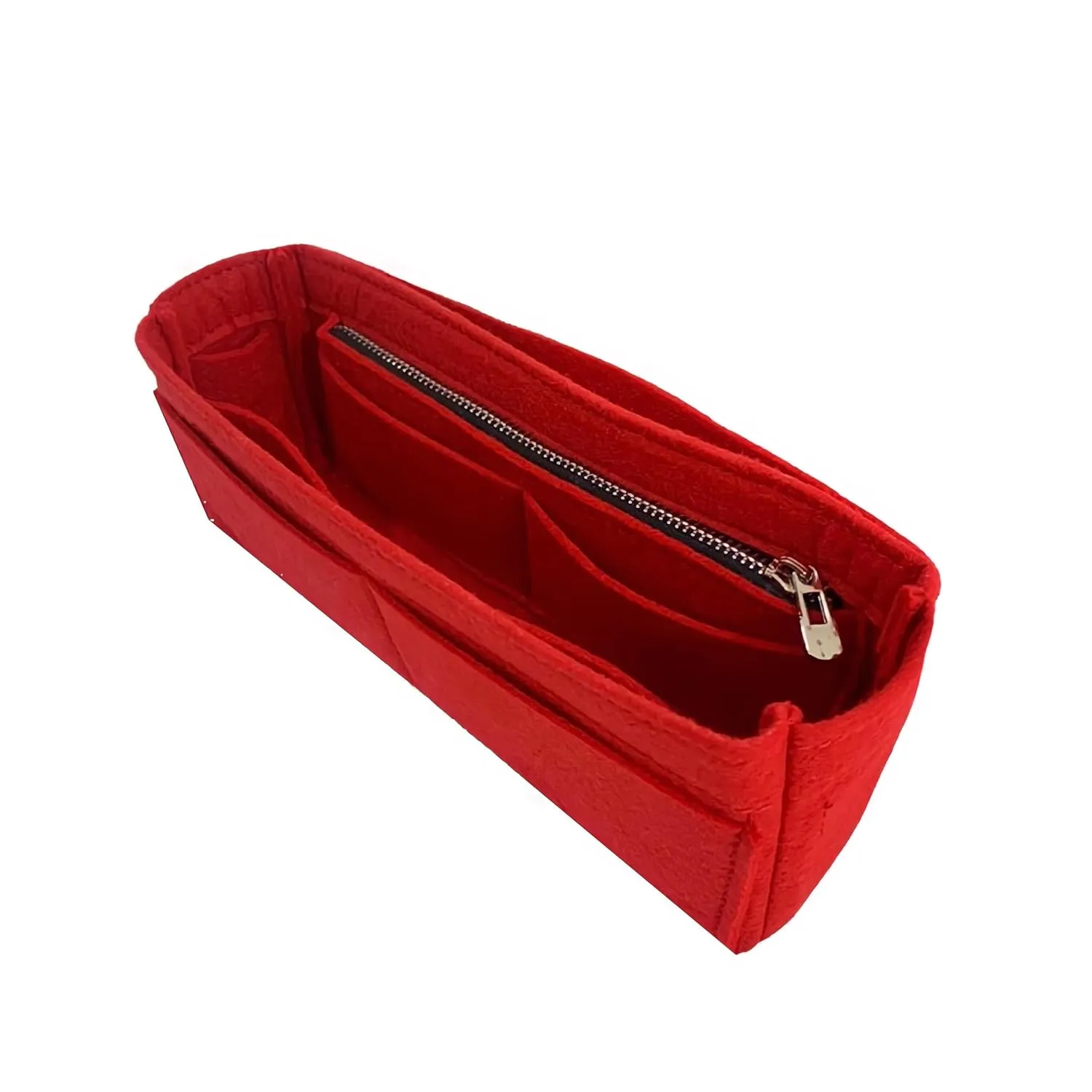 Premium Purse Organizer fits Kate Reversible Bag Organizer, Kate Reversible Bag Insert, Handmade 2mm Premium Felt Snug Sturdy Fit with Gold Zipper (For Medium Kate Reversible, Tea)