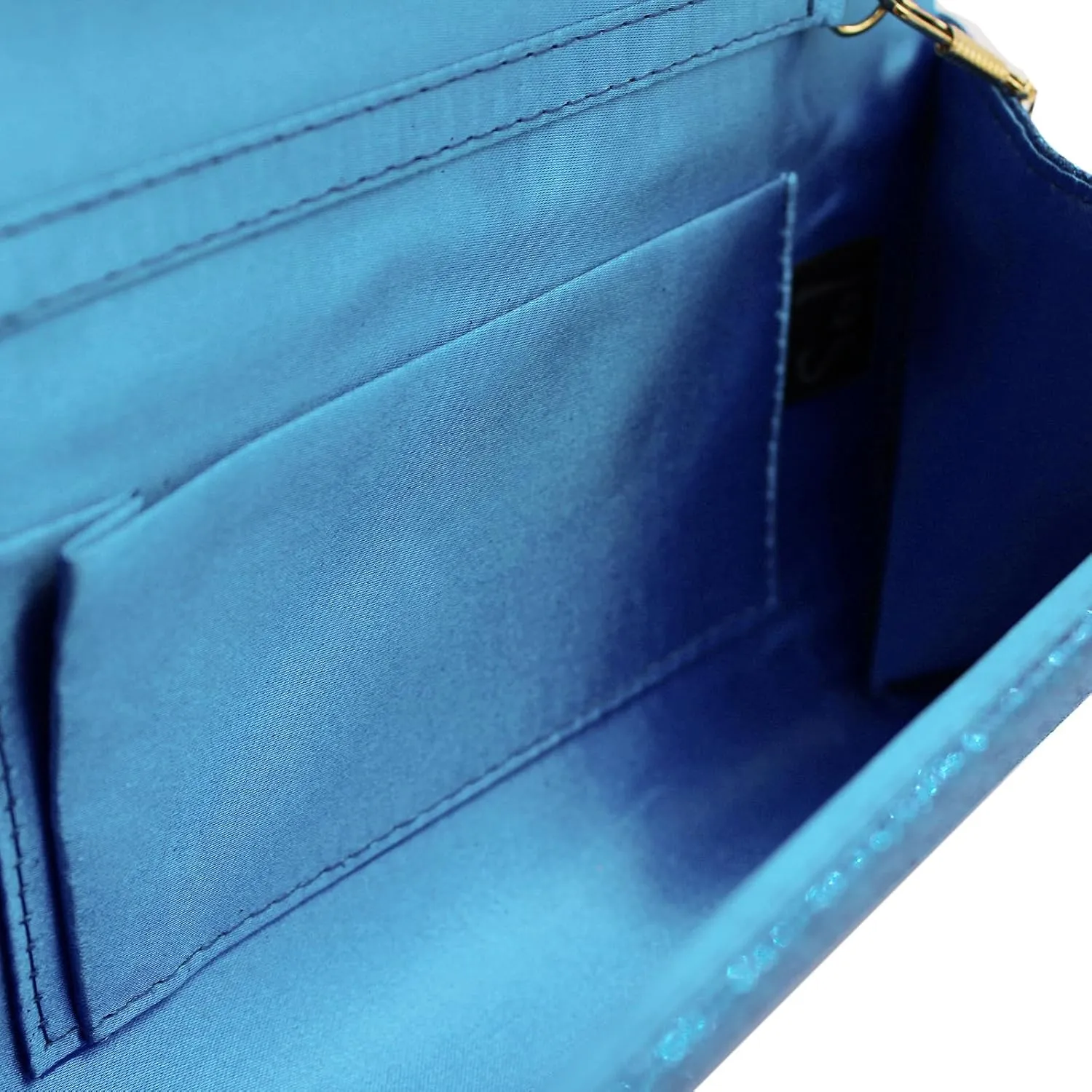 Premium Small Metallic Glitter Flap Clutch Evening Bag Handbag