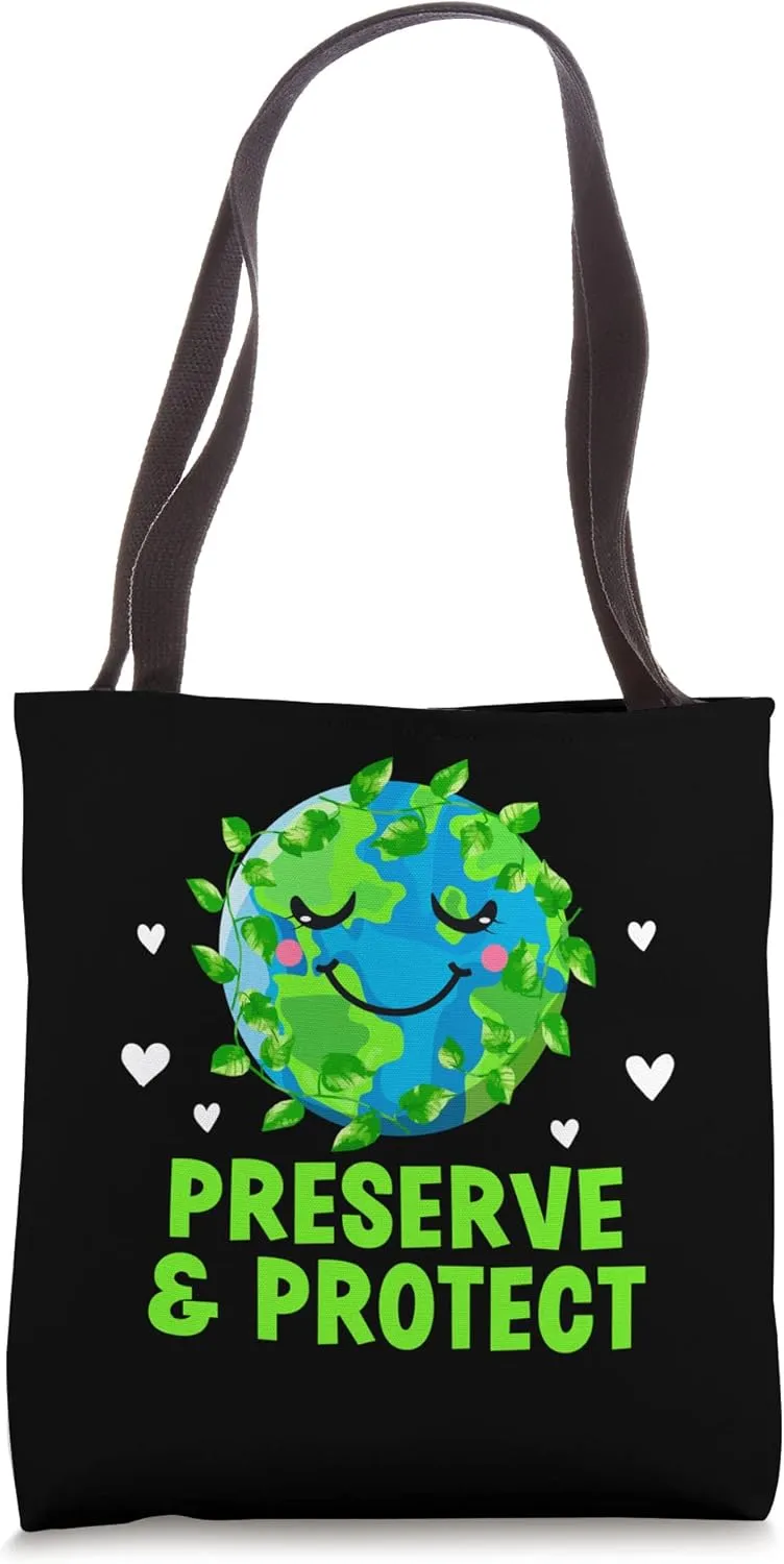 Preserve and Protect Sustainable Forest Zero Waste Jungle Tote Bag
