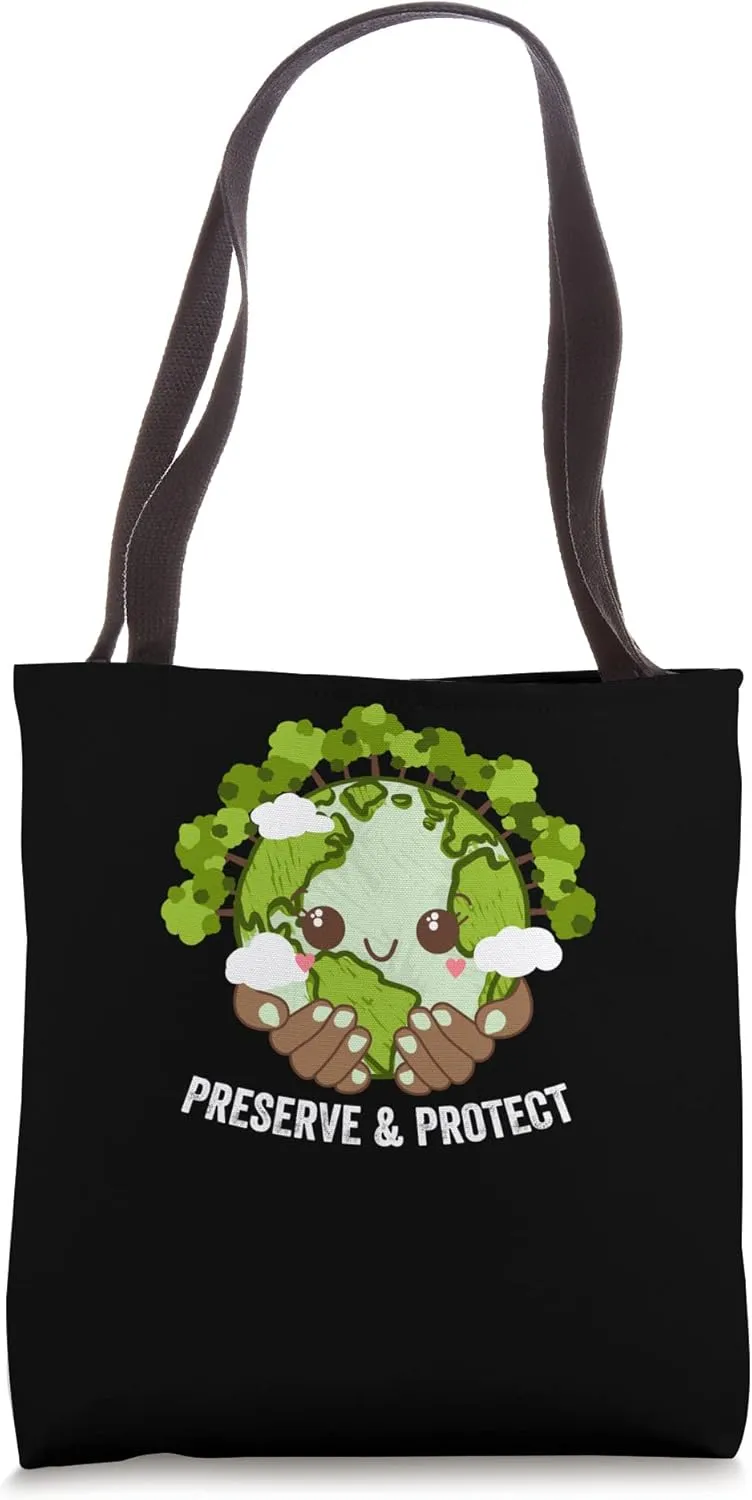 Preserve and Protect Sustainable Forest Zero Waste Jungle Tote Bag