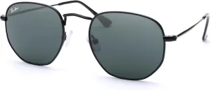 Pro Acme Small Square Sunglasses for Women Men 100% Real Glass Lens Hexagonal Frame