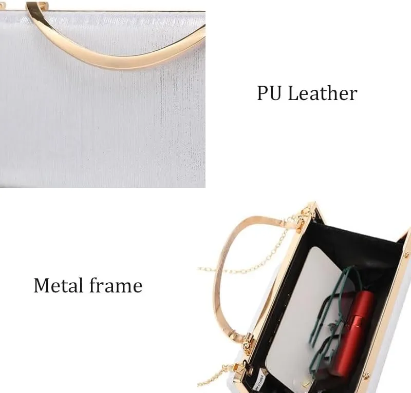 PU Leather Evening Bag French Simple Clutch Purses(Black-JoJo's Bizarre Adventure1)
