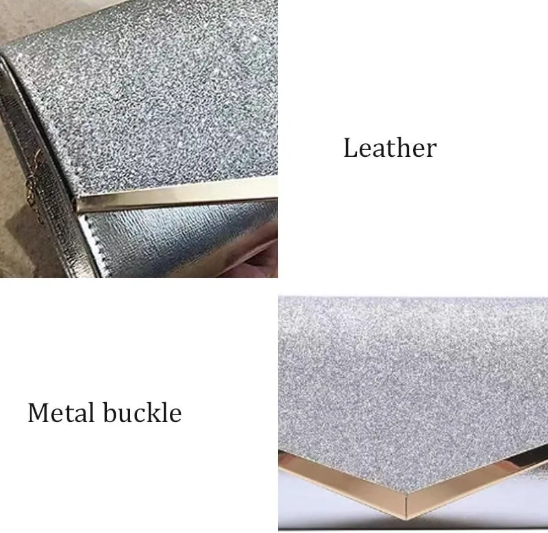 PU Leather Square Evening Bag Women Versatile Clutch Purses