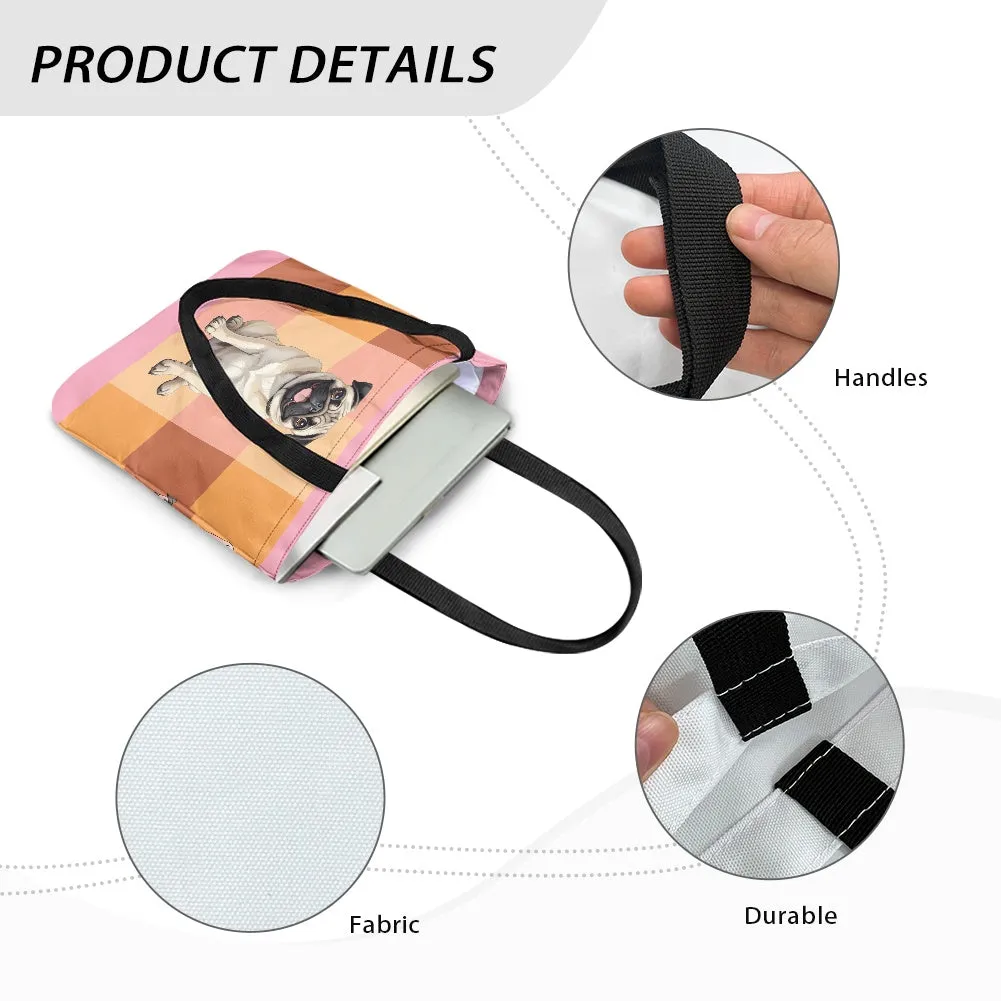 Pug Love Cloth Tote Bag