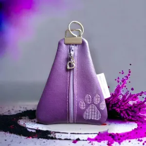 Purple Paw Print Coin Purse
