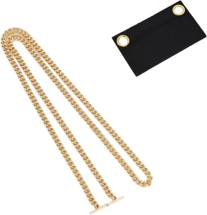 Purse Conversion Kit with Premium Felt Insert & 120cm Alloy Chain - Convert Your Wallet into Crossbody Bag