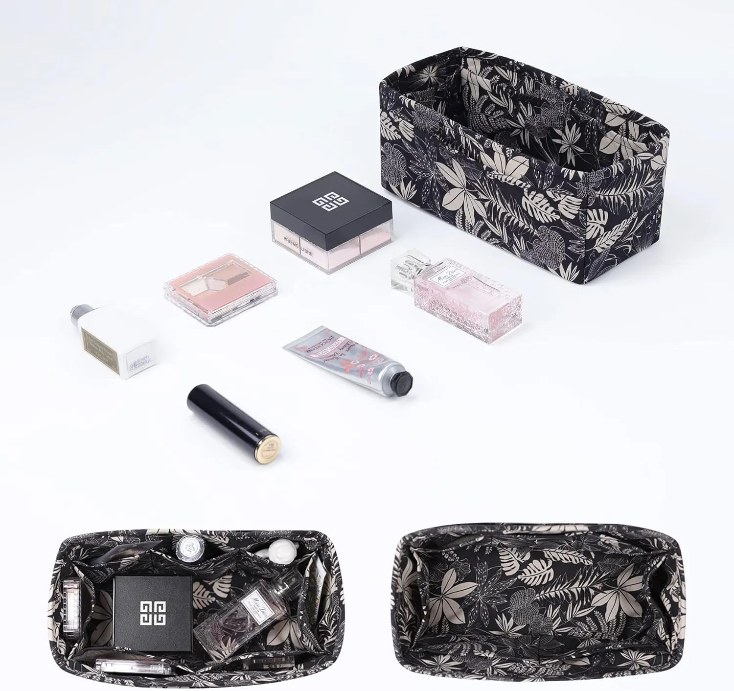Purse Organizer Insert for Garden Party 30/36/49 bags, Lightweight Handbag Tote Organizer Liner, bag in bag (GP30, Dark Fragrance)