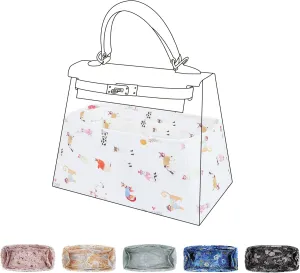 Purse Organizer Insert For Kelly mini/25/28/32/35 bags, Lightweight Bag Organizer Liner, Luxury Handbag Tote Shaper Inner Bag (KL28, Cat Paradise)