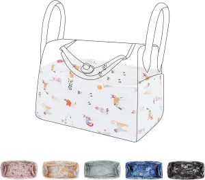Purse Organizer Insert for Lindy 19/26/30/34 bags, Lightweight Bag Shaper for Women Luxury Handbag Tote, Soft Inner Bag Organizer(LD19, Cat Paradise)