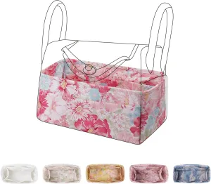 Purse Organizer Insert for Lindy 19/26/30/34 bags, Lightweight Bag Shaper for Women Luxury Handbag Tote, Soft Inner Bag Organizer(LD26, Blooming)