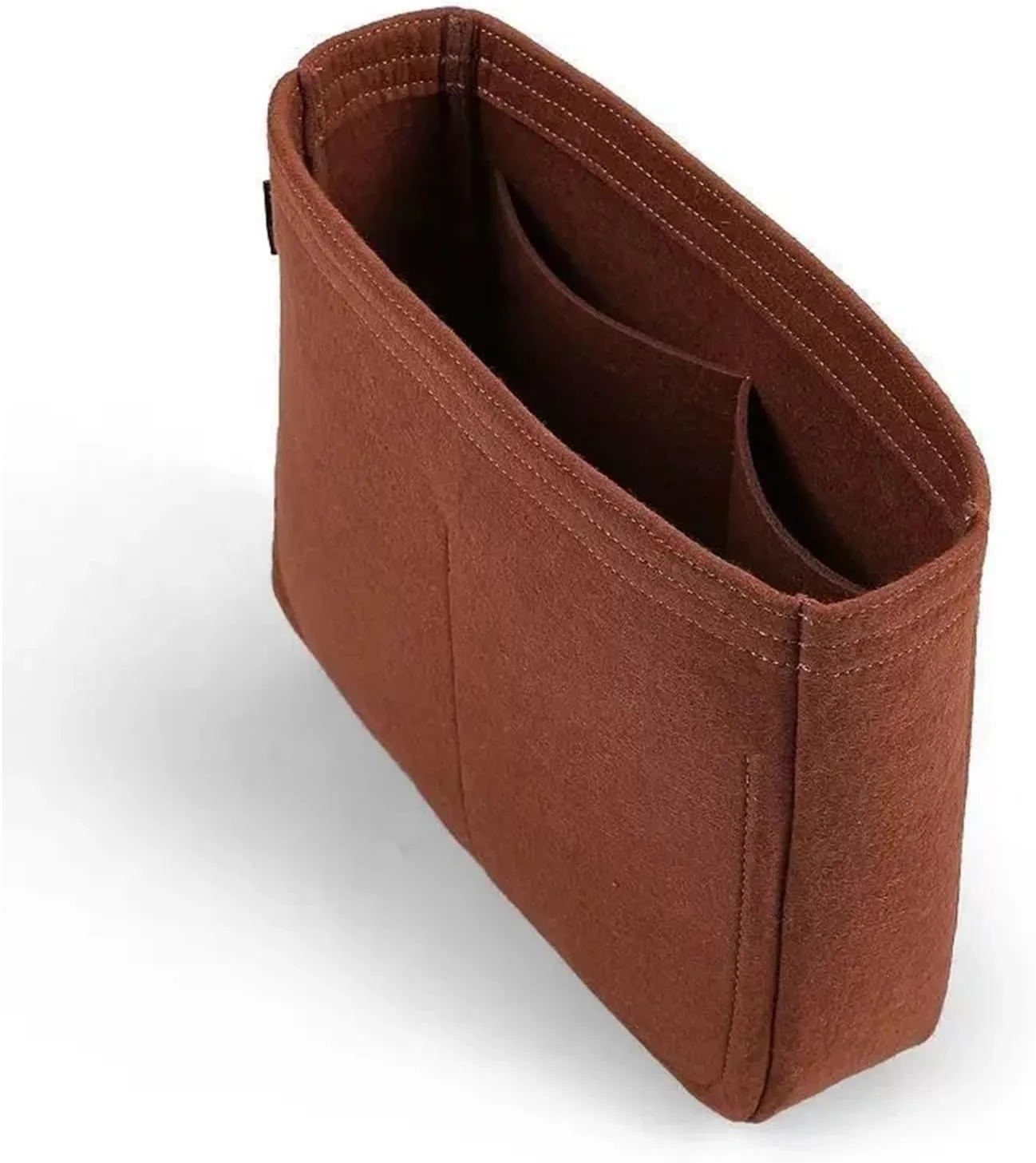 Purse Organizer Insert Purse Organizer Insert, Felt Makeup Inner Felt Bag Organizer With Zipper Women's Luxury Handbag Tote Shaper(Color-03,26x21x7cm)