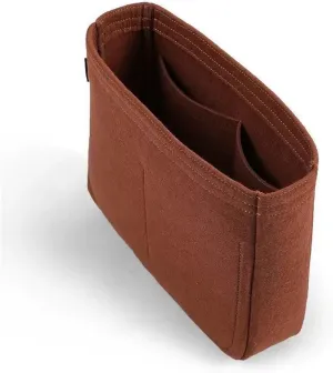 Purse Organizer Insert Purse Organizer Insert, Felt Makeup Inner Felt Bag Organizer With Zipper Women's Luxury Handbag Tote Shaper(Color-03,26x21x7cm)