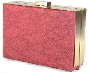 Python Print Box Clutch Minaudiere