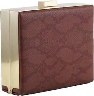 Python Print Box Clutch Minaudiere