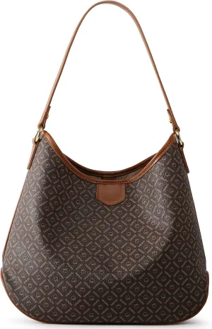 Queenoris PVC Tote Bag for Women, Top-handle Shoulder Handbag Large Capacity Designer Retro Pureses