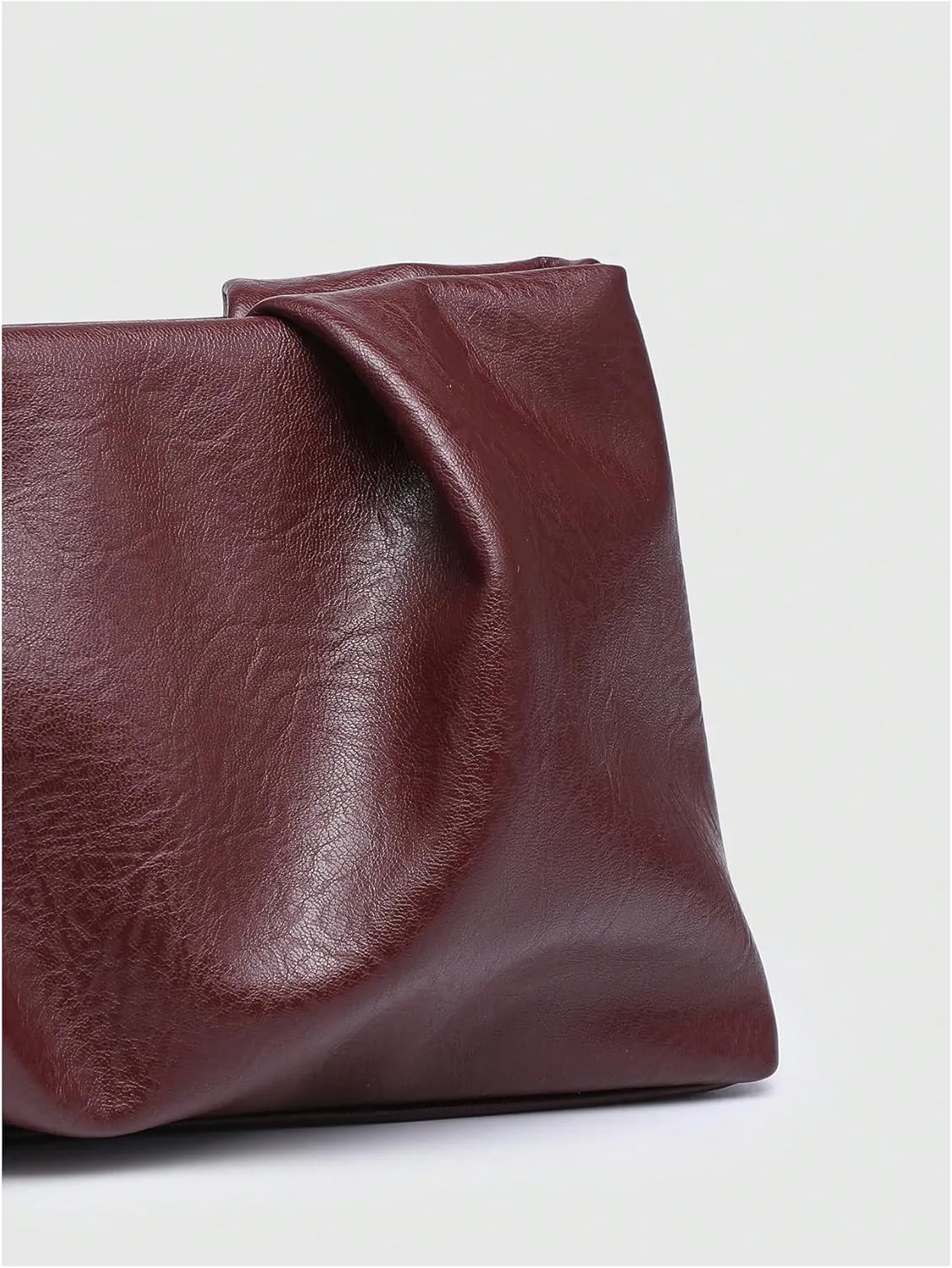 QWINEE Women's Woven Evening Bag Elegant Clutch Purse Square Faux PU Leather No Strap Handbag Magnet Retro Vintage Clutch Bag