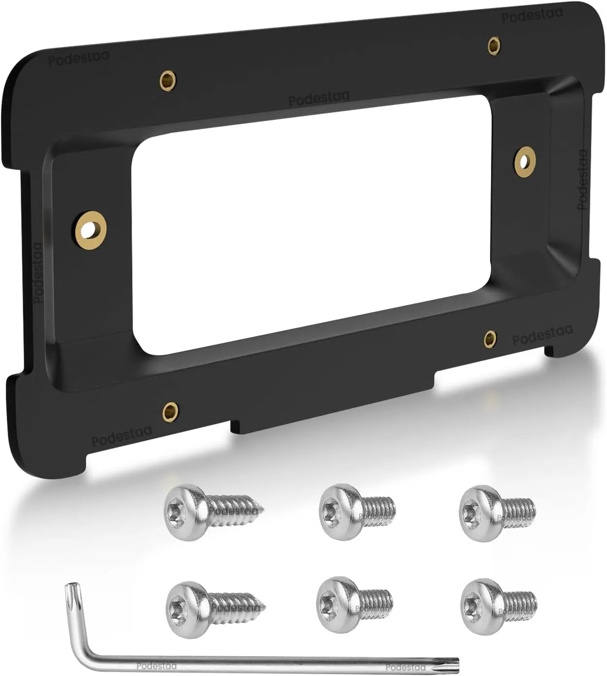 Rear License Plate Bracket Holder for 2005-2023 Land Rover LR4 LR3 LR2, 2010-2023 Range Rover Evoque Velar Discovery Series License Plate Bumper Car Tag Frame Mounting Kit