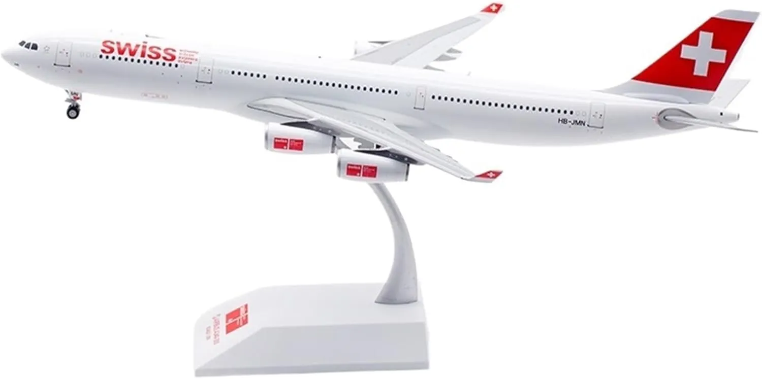 Replica Aircraft Models 31CM 1/200 Scale Miniature Model Collectible Airplane for Swiss International Air Lines A340-300 HB-JMN Aircraft Miniature Airplane Model