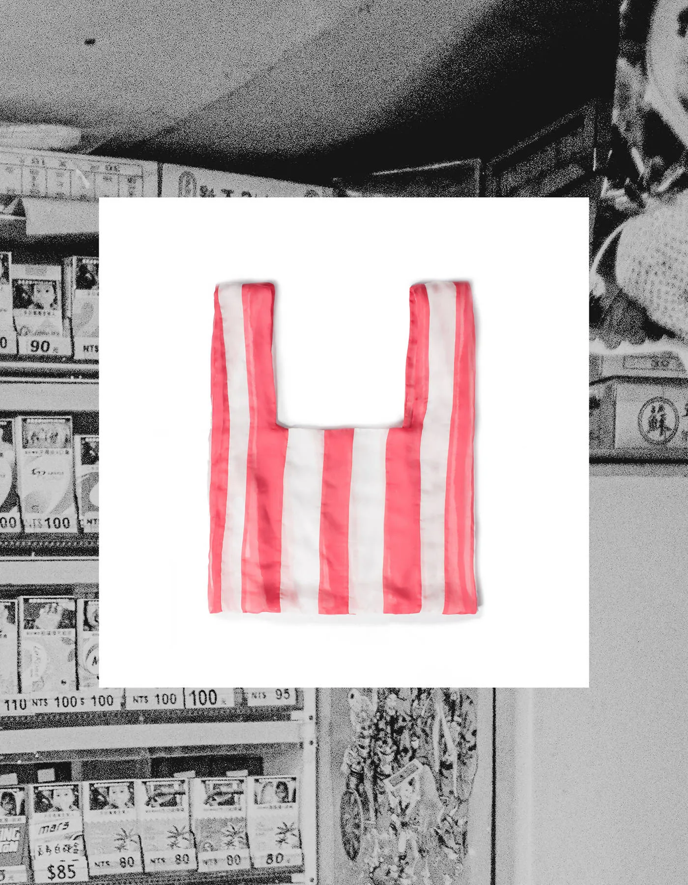 Retro Chiffon Tote Bag