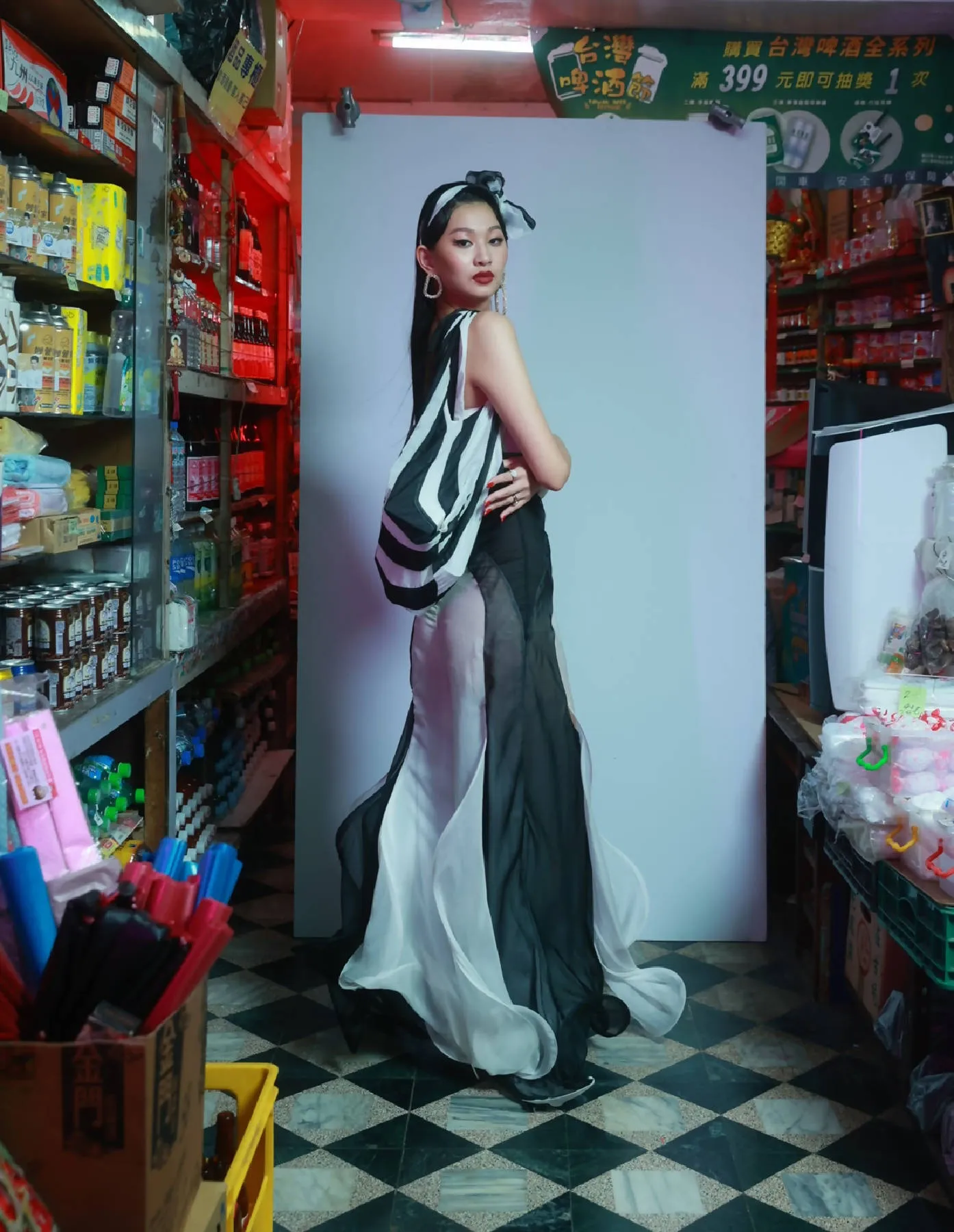 Retro Chiffon Tote Bag