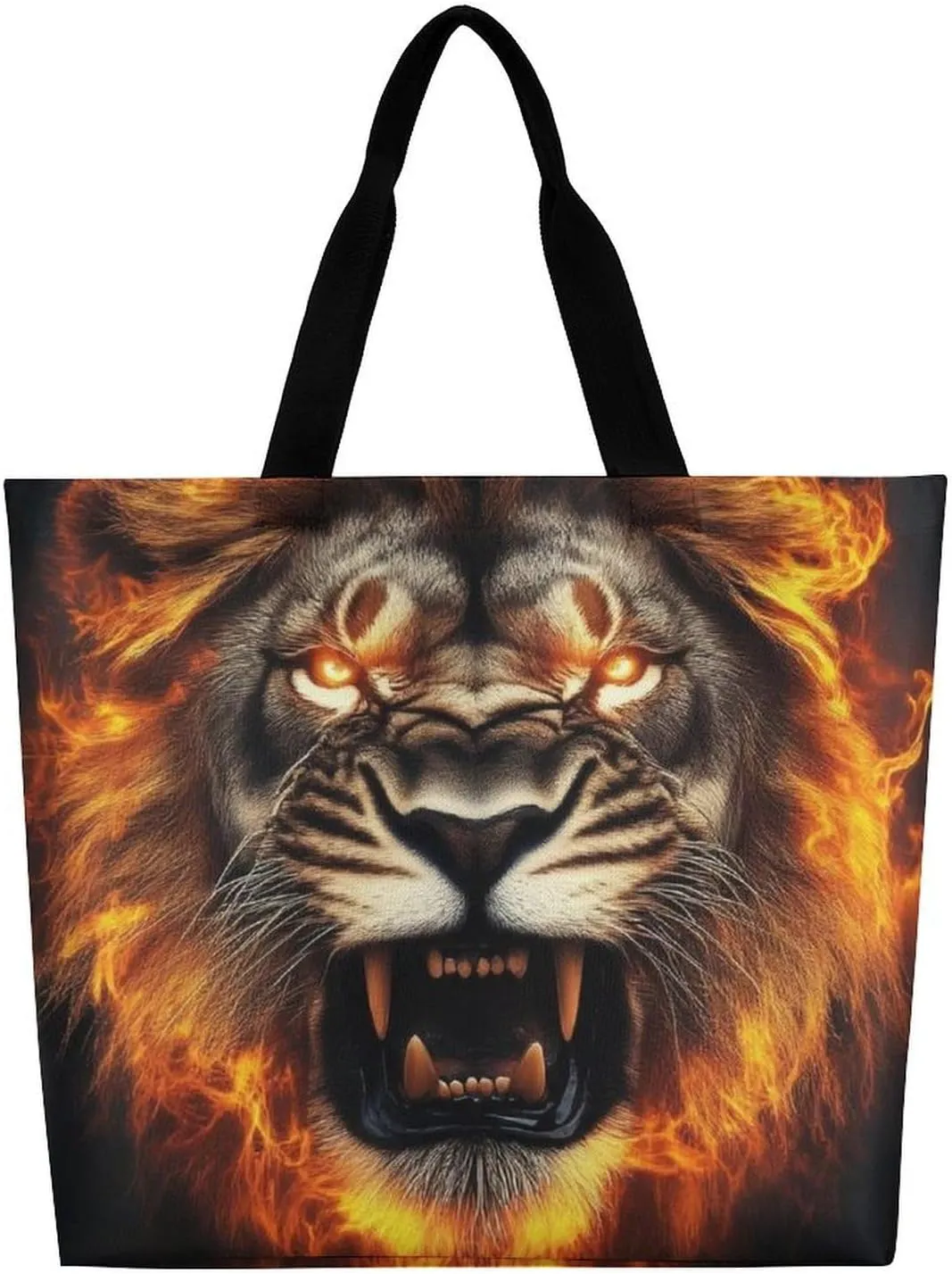 Reusable Grocery Bag for Women, Portable Large Shopping Storage Bag Casual Shoulder Handbags