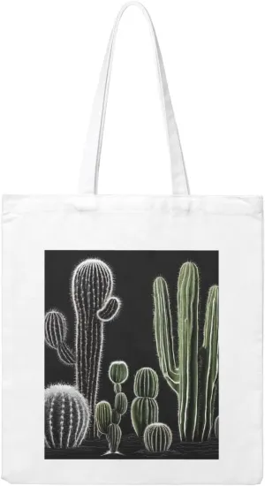 Reusable Heavy-Duty Canvas Tote Bag, Succulent plant handbag 15.75x13.87 Inch, Large Eco-Friendly Shopping Tote for Travel, Gym, Gifts, Machine Washable