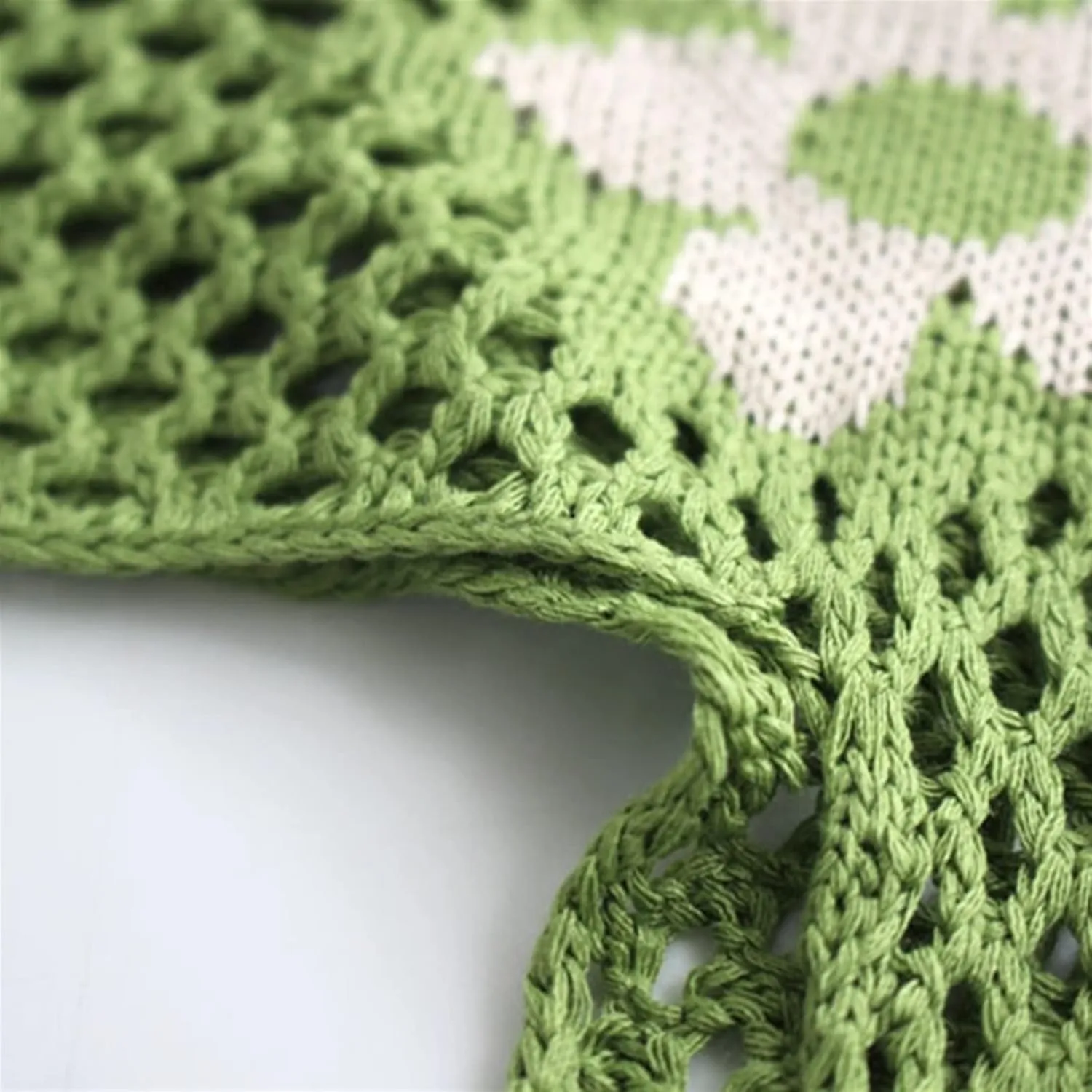 Reusable Mesh Shopping Bag Woven String Handbag Fruit Vegetables Storage Totes Bag Net Woven Bag Shop Grocery Tote (Color : A)