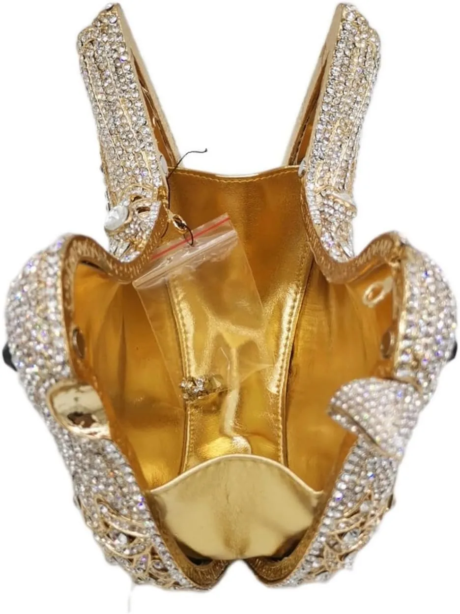 Rhinestone Bird Clutch Purse Women's Full Crystal Evening Bag for Wedding Party Handbag