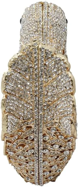 Rhinestone Bird Clutch Purse Women's Full Crystal Evening Bag for Wedding Party Handbag