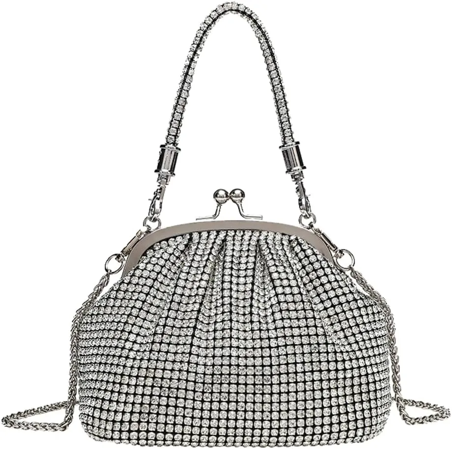Rhinestone Clutch Purses for Women Sparkly Evening Bags for Women Luxurious Crossbody Handbags for Wedding Party Prom Gala