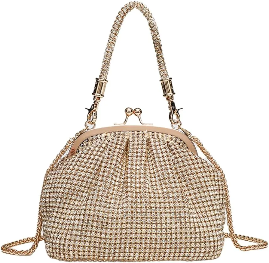 Rhinestone Clutch Purses for Women Sparkly Evening Bags for Women Luxurious Crossbody Handbags for Wedding Party Prom Gala